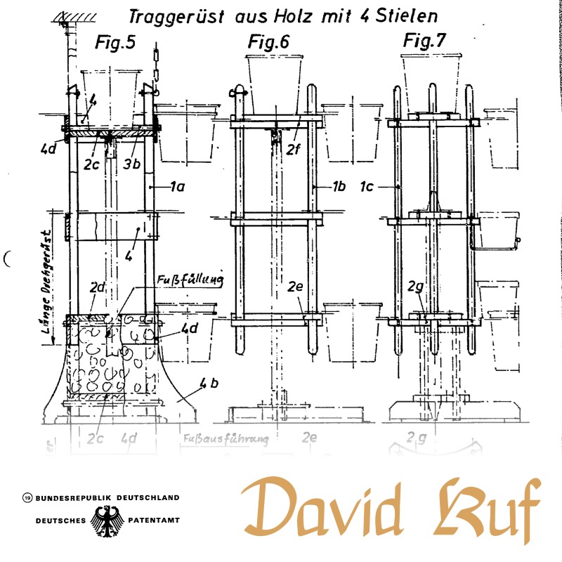 Traggerüst aus Holz mit 4 Stielen test